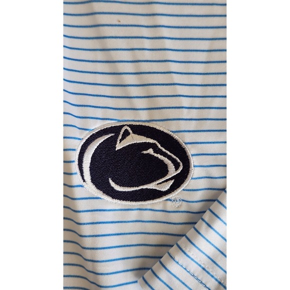 Collars & Co Mens Dress Collar Polo Penn State 2XL Featherweight Blue Stripe NEW - Picture 4 of 4